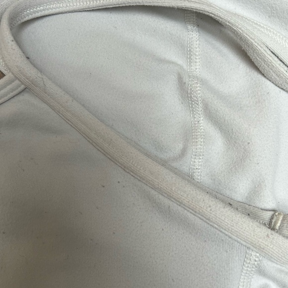 Lululemon 2 in 1 Power Y Bra Tank Top in White Size 8 - Picture 6 of 7